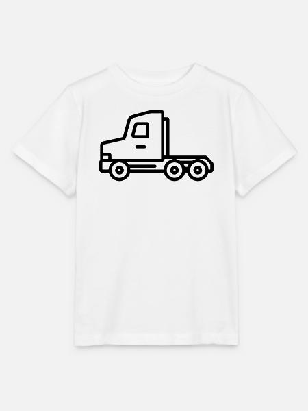 Lkw - Stanley/Stella Kinder T-Shirt MINI CREATOR - Weiß