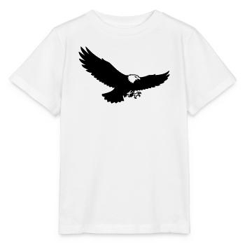 Eagle Silhouette Bird of Prey Logo - Stanley/Stella MINI CREATOR Kids’ T-Shirt - white - Front - Maike (125cm)