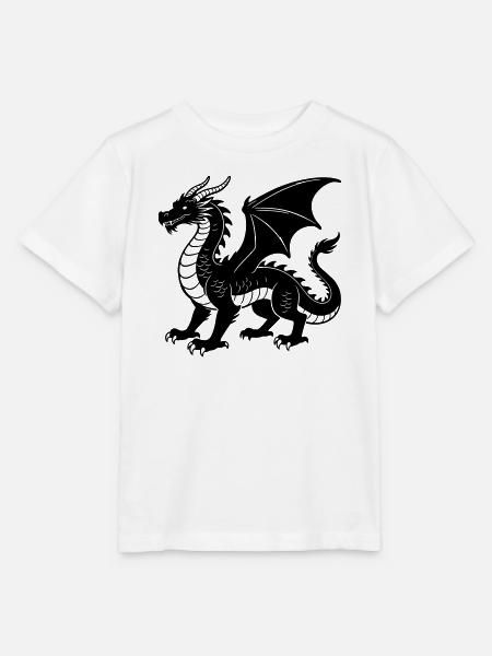 Drache - Stanley/Stella Kinder T-Shirt MINI CREATOR  - Weiß