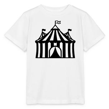 Zirkuszelt Manege Event Logo - Stanley/Stella Kinder T-Shirt MINI CREATOR  - Weiß - Vorne - Maike (125cm)