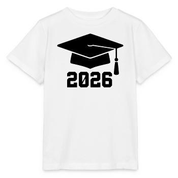Doktorhut Abschluss 2026 Wappen - Stanley/Stella Kinder T-Shirt MINI CREATOR  - Weiß - Vorne - Maike (125cm)