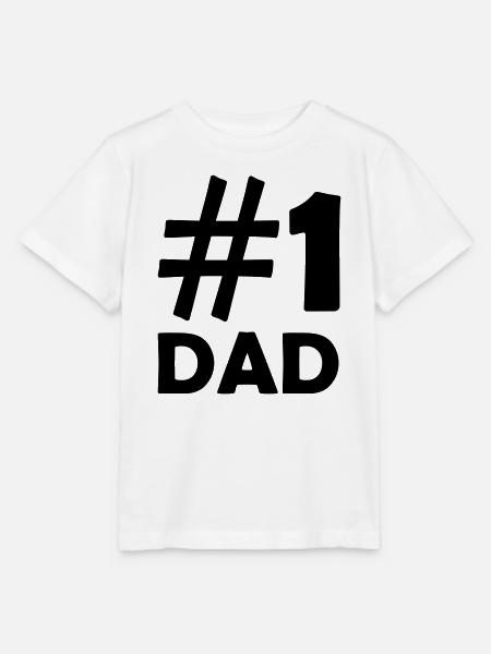 1 Dad - Stanley/Stella Kinder T-Shirt MINI CREATOR - Weiß