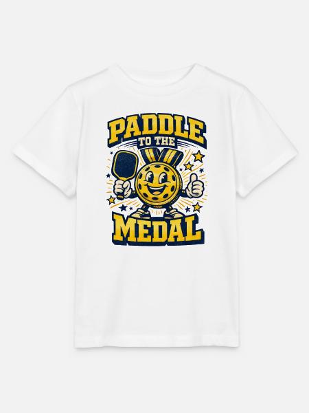 Auf Medaillenkurs | Pickleball Turnierhumor - Stanley/Stella Kinder T-Shirt MINI CREATOR - Weiß