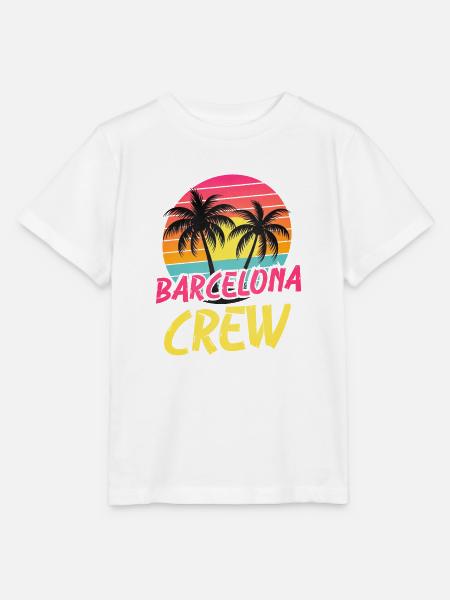 Barcelona Crew - Stanley/Stella Kinder T-Shirt MINI CREATOR  - Weiß