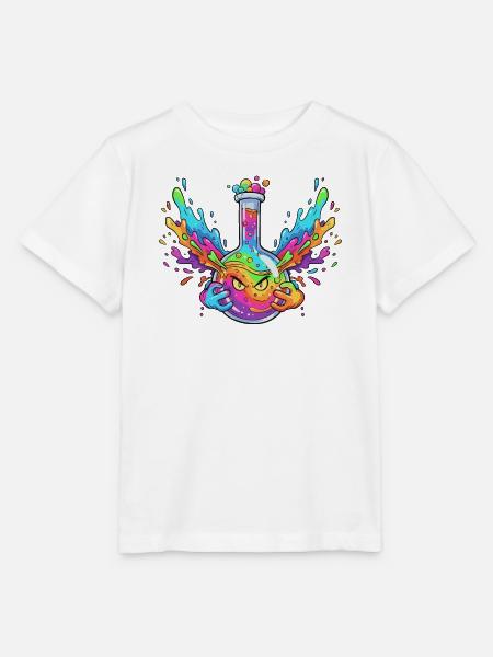 Bunte Alchemie Flaschen-Explosion - Stanley/Stella Kinder T-Shirt MINI CREATOR  - Weiß