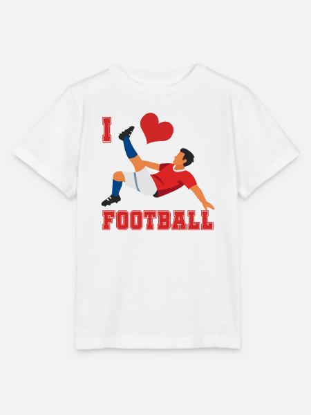 Herz-Kick Fußballfan - Stanley/Stella Kinder T-Shirt MINI CREATOR  - Weiß