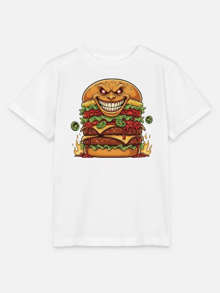 Flammenburger Dämon - Stanley/Stella Kinder T-Shirt MINI CREATOR  - Weiß