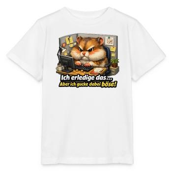 Nagut ich machs aber ich schaue dabei böse-black - Stanley/Stella Kinder T-Shirt MINI CREATOR  - Weiß - Vorne - Maike (125cm)