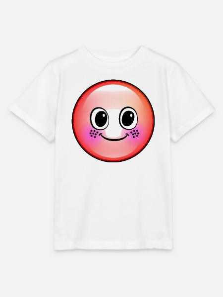 Niedliche Rote Blase - Stanley/Stella Kinder T-Shirt MINI CREATOR  - Weiß