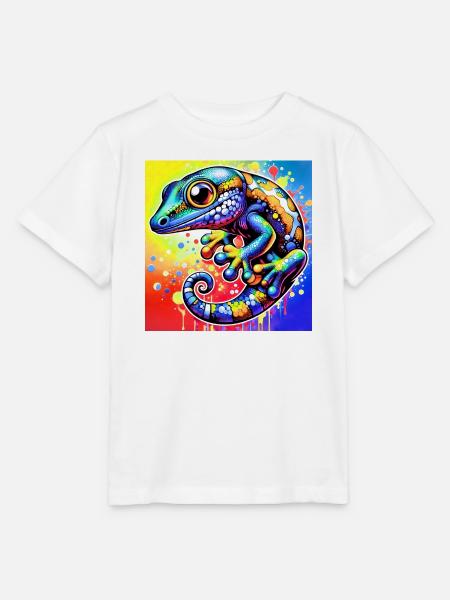 Gecko - Stanley/Stella Kinder T-Shirt MINI CREATOR - Weiß