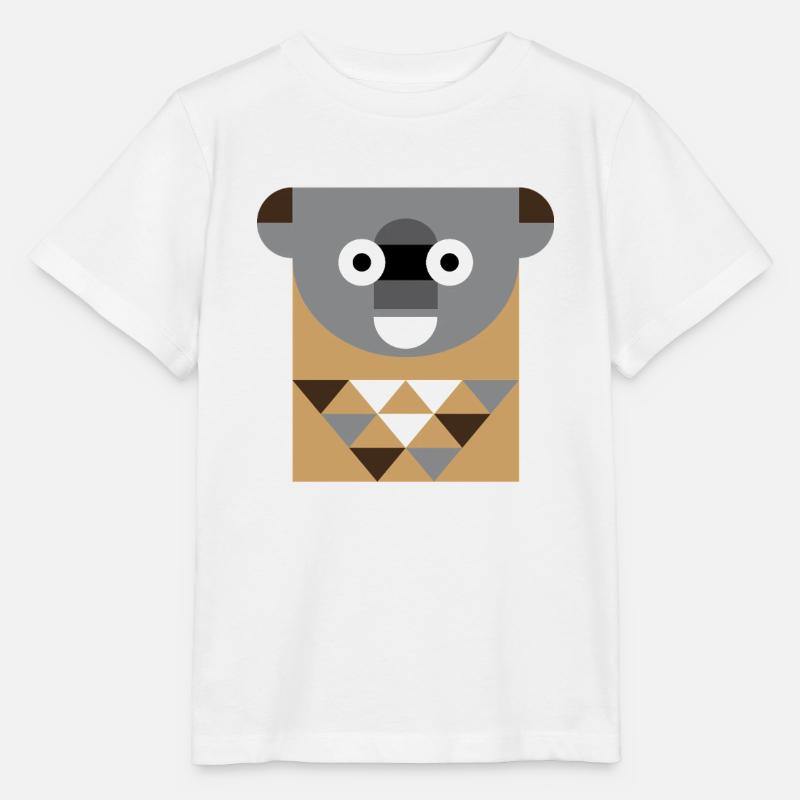 Panda - Stanley/Stella Kinder T-Shirt MINI CREATOR  - Weiß