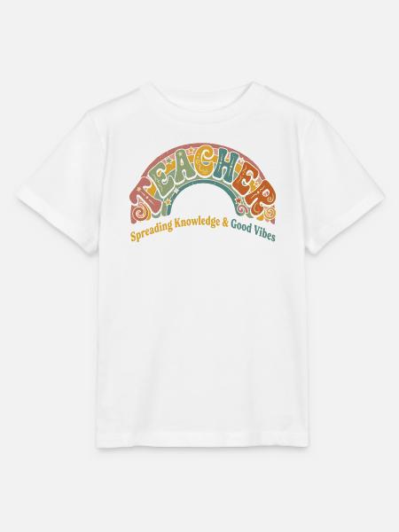 Lachen, Wissen & Gute Vibes - Stanley/Stella Kinder T-Shirt MINI CREATOR - Weiß