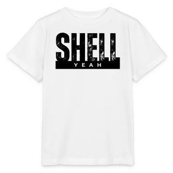 Yeah Bold Lettering on Black - T-shirt bio MINI CREATOR Stanley/Stella Enfant - blanc - Devant - Maike (125cm)