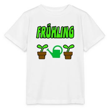 Frühling - Stanley/Stella Kinder T-Shirt MINI CREATOR  - Weiß - Vorne - Maike (125cm)