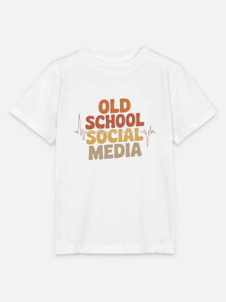 Altmodisches Social-Media-Amateurfunk - Stanley/Stella Kinder T-Shirt MINI CREATOR  - Weiß