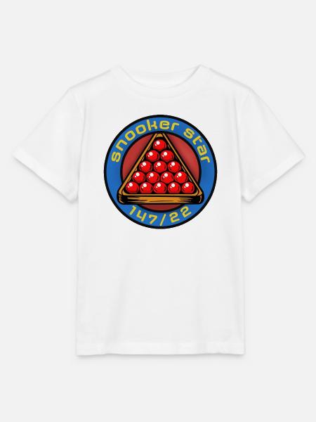 Snooker Star 147/22 - Stanley/Stella Kinder T-Shirt MINI CREATOR  - Weiß