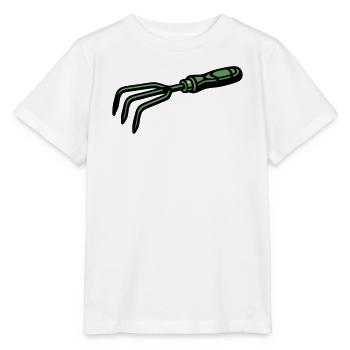 Icône de cultivateur à main griffue de jardin - T-shirt bio MINI CREATOR Stanley/Stella Enfant - blanc - Devant - Maike (125cm)