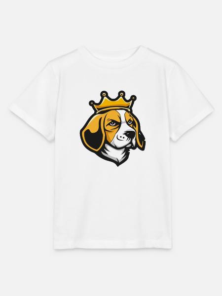 Beagle Hund Krone - Stanley/Stella Kinder T-Shirt MINI CREATOR  - Weiß
