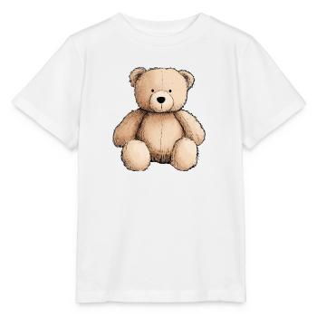 Teddybär, Teddybär, Stofftier - Stanley/Stella Kinder T-Shirt MINI CREATOR  - Weiß - Vorne - Maike (125cm)