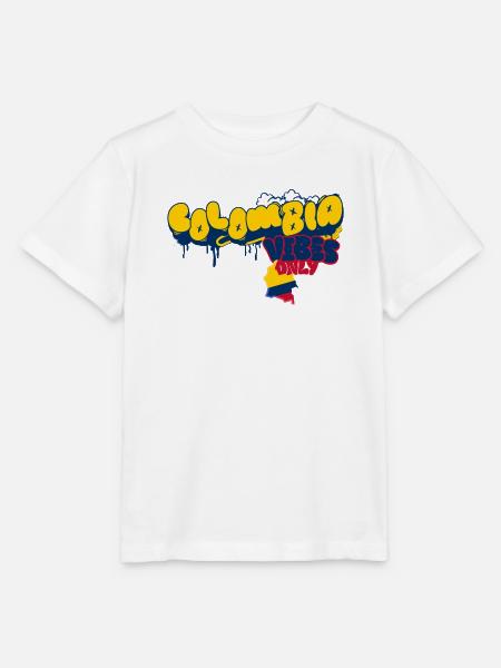 Colombia Vibes only - Stanley/Stella Kinder T-Shirt MINI CREATOR  - Weiß
