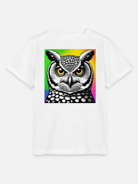 Eule - Stanley/Stella Kinder T-Shirt MINI CREATOR - Weiß