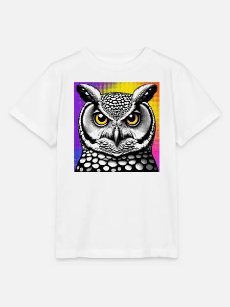 Eule - Stanley/Stella Kinder T-Shirt MINI CREATOR - Weiß