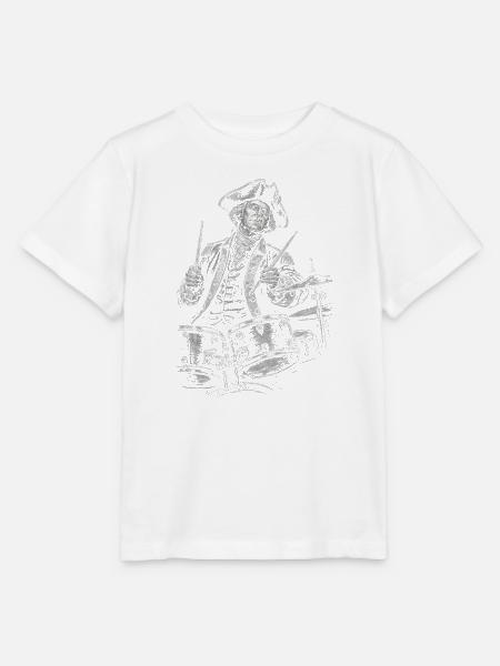 George Washington Drumming Illustration  - Stanley/Stella Kinder T-Shirt MINI CREATOR  - Weiß