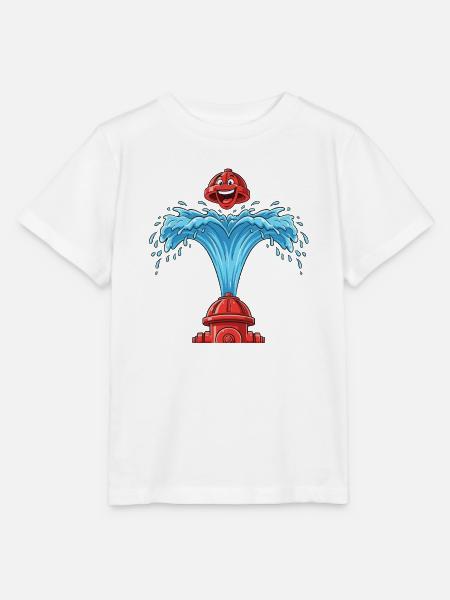 Herzsprudel aus Hydrant - Stanley/Stella Kinder T-Shirt MINI CREATOR - Weiß