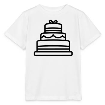 gâteau d'anniversaire  - T-shirt bio MINI CREATOR Stanley/Stella Enfant - blanc - Devant - Maike (125cm)