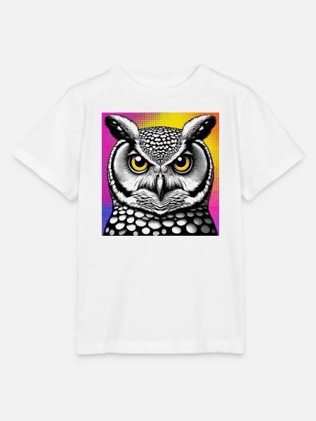 Eule - Stanley/Stella Kinder T-Shirt MINI CREATOR - Weiß