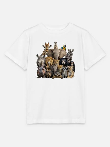 Tierische Versammlung - Stanley/Stella Kinder T-Shirt MINI CREATOR - Weiß