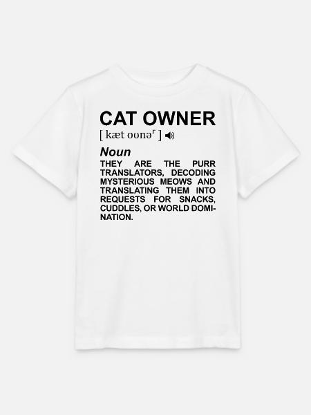 Katzenhalter Definition - Stanley/Stella Kinder T-Shirt MINI CREATOR - Weiß