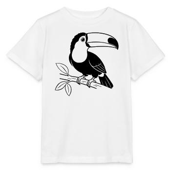 Toukan Bird - T-shirt bio MINI CREATOR Stanley/Stella Enfant - blanc - Devant - Maike (125cm)