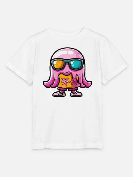 Qualle Comic Urlaub - Stanley/Stella Kinder T-Shirt MINI CREATOR - Weiß