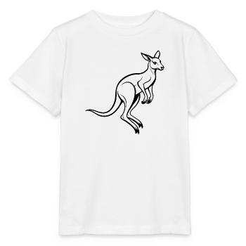 Känguru-Springen - Stanley/Stella Kinder T-Shirt MINI CREATOR  - Weiß - Vorne - Maike (125cm)