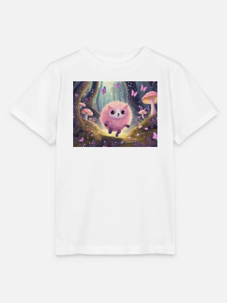 Fluffiges Waldkätzchen im Feenwald - Stanley/Stella Kinder T-Shirt MINI CREATOR  - Weiß