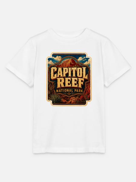 Capitol Reef National Park - Stanley/Stella Kinder T-Shirt MINI CREATOR  - Weiß