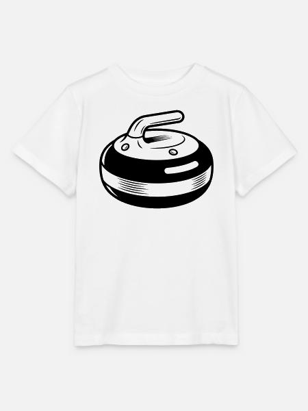 Curling Stone - Stanley/Stella Kinder T-Shirt MINI CREATOR - Weiß