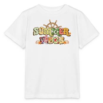 Sommerliche Vibes - Stanley/Stella Kinder T-Shirt MINI CREATOR  - Weiß - Vorne - Maike (125cm)