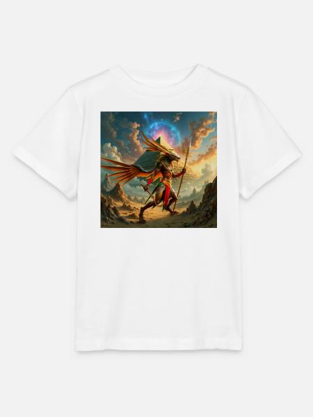Geflügelter Wächter über der Pyramide - Stanley/Stella Kinder T-Shirt MINI CREATOR - Weiß