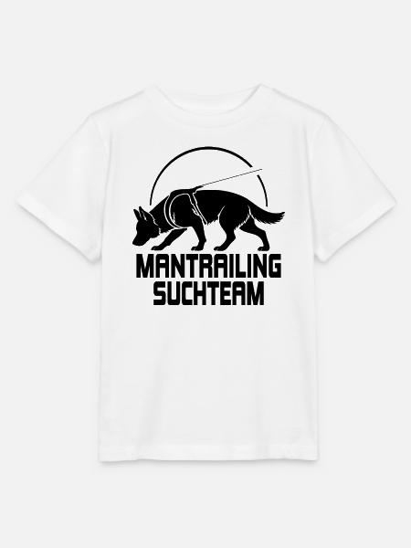 Deutscher Schäferhund Mantrailing Suchteam Hunde - Stanley/Stella Kinder T-Shirt MINI CREATOR - Weiß