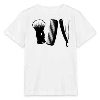 Salon de coiffure - T-shirt bio MINI CREATOR Stanley/Stella Enfant - blanc - Devant - Maike (125cm)