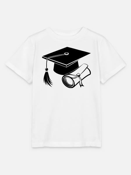 Abschlussmütze und Diplom - Stanley/Stella Kinder T-Shirt MINI CREATOR  - Weiß
