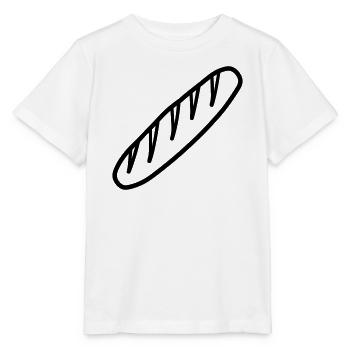 baguette - T-shirt bio MINI CREATOR Stanley/Stella Enfant - blanc - Devant - Maike (125cm)