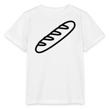 baguette - T-shirt bio MINI CREATOR Stanley/Stella Enfant - blanc - Devant - Maike (125cm)
