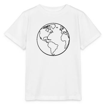 Sommet de la Terre - T-shirt bio MINI CREATOR Stanley/Stella Enfant - blanc - Devant - Maike (125cm)