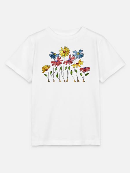 Blumen - Stanley/Stella Kinder T-Shirt MINI CREATOR - Weiß