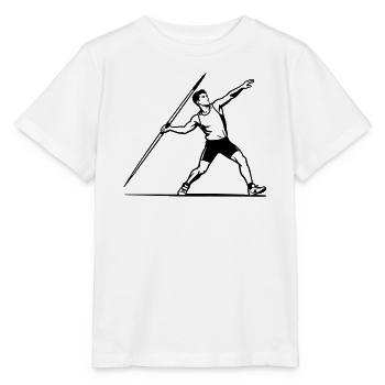 Lancer du javelot - T-shirt bio MINI CREATOR Stanley/Stella Enfant - blanc - Devant - Maike (125cm)