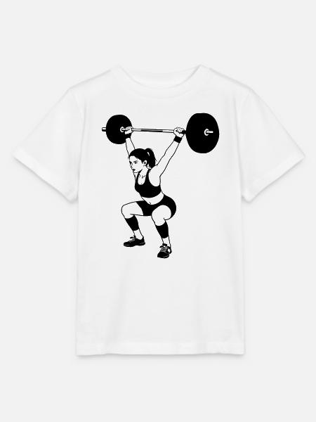 Gewichtheben - Stanley/Stella Kinder T-Shirt MINI CREATOR - Weiß