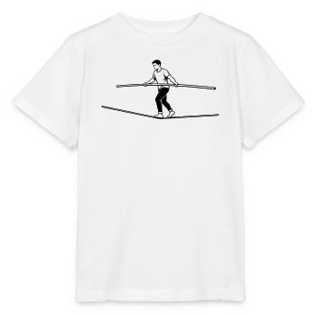 slackline - T-shirt bio MINI CREATOR Stanley/Stella Enfant - blanc - Devant - Maike (125cm)